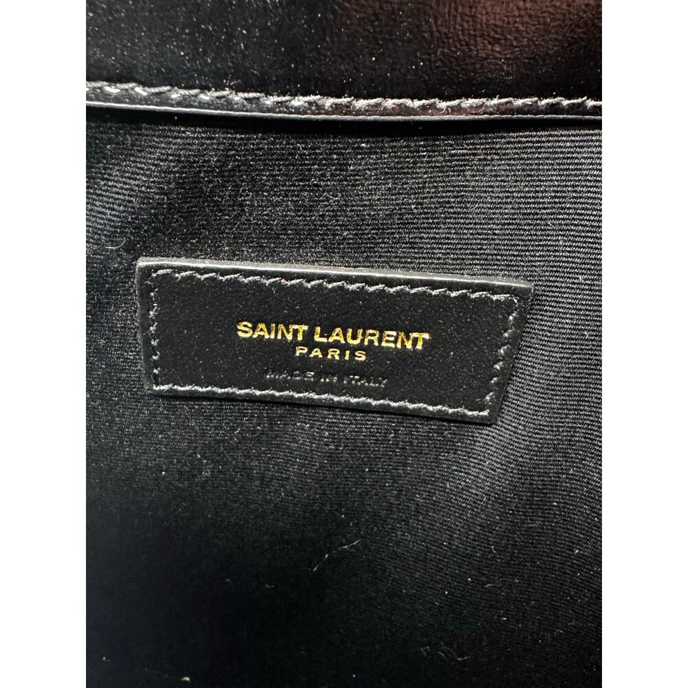 Saint Laurent Uptown Black Leather Pouch with Dustbag - Picture 9 of 10